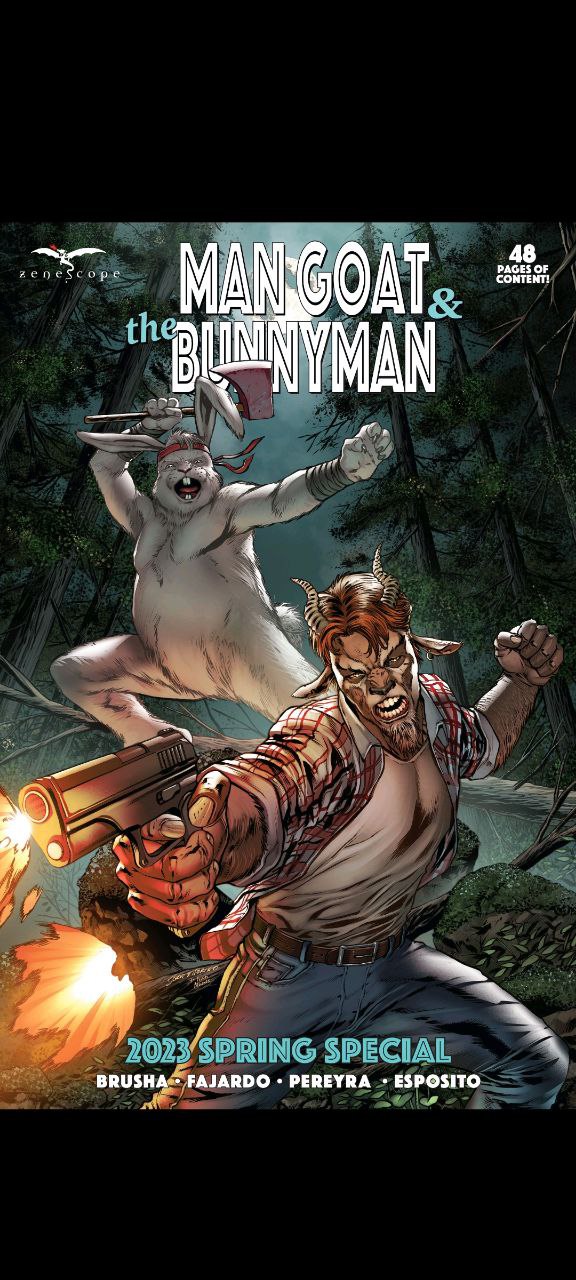 Portada ampliada de Man-Goat & the Bunnyman 2023 Spring Special