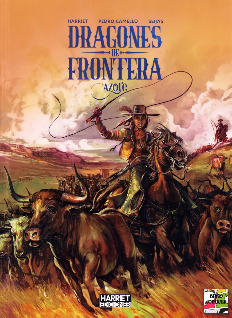 Portada ampliada de Dragones de la Frontera