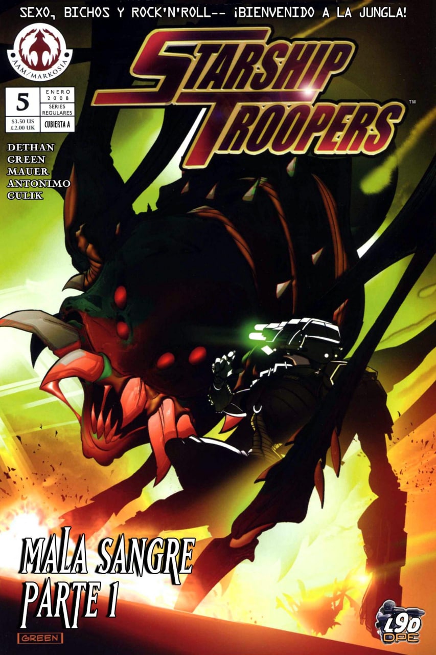 Portada ampliada de Starship Troopers