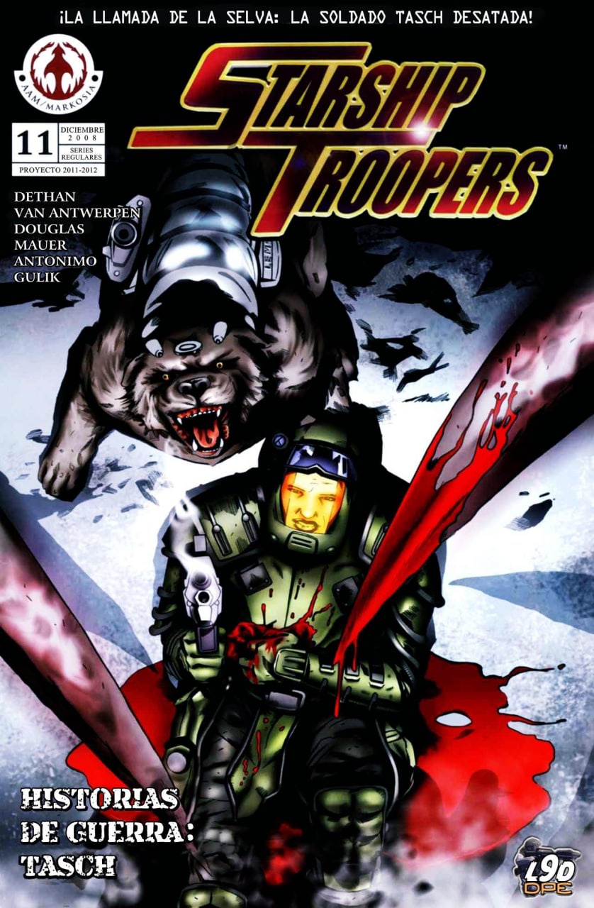 Portada ampliada de Starship Troopers