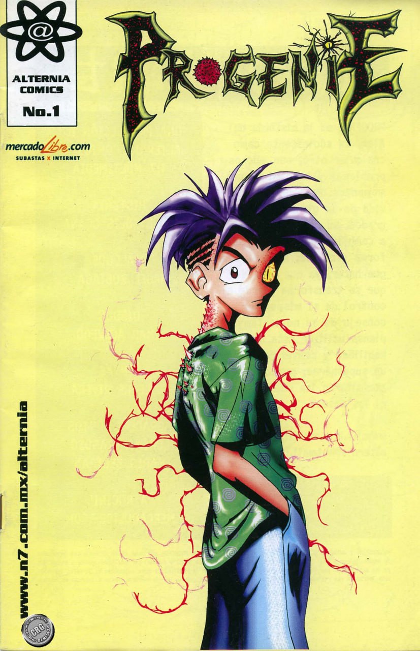 Portada ampliada de Progenie
