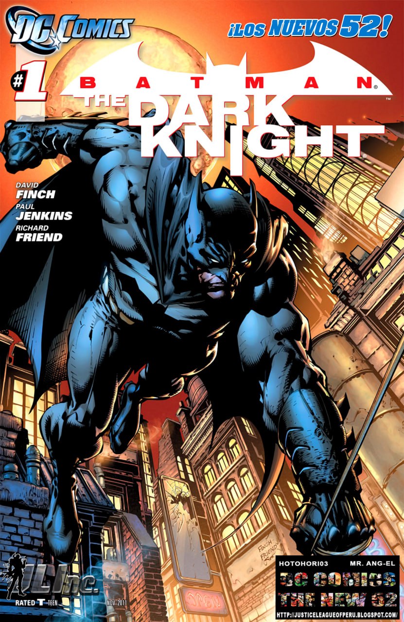 Portada ampliada de Batman The Dark Knight
