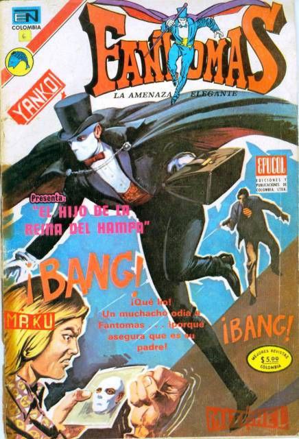 Portada ampliada de Fantomás