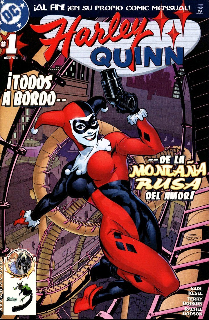 Portada ampliada de Harley Quinn