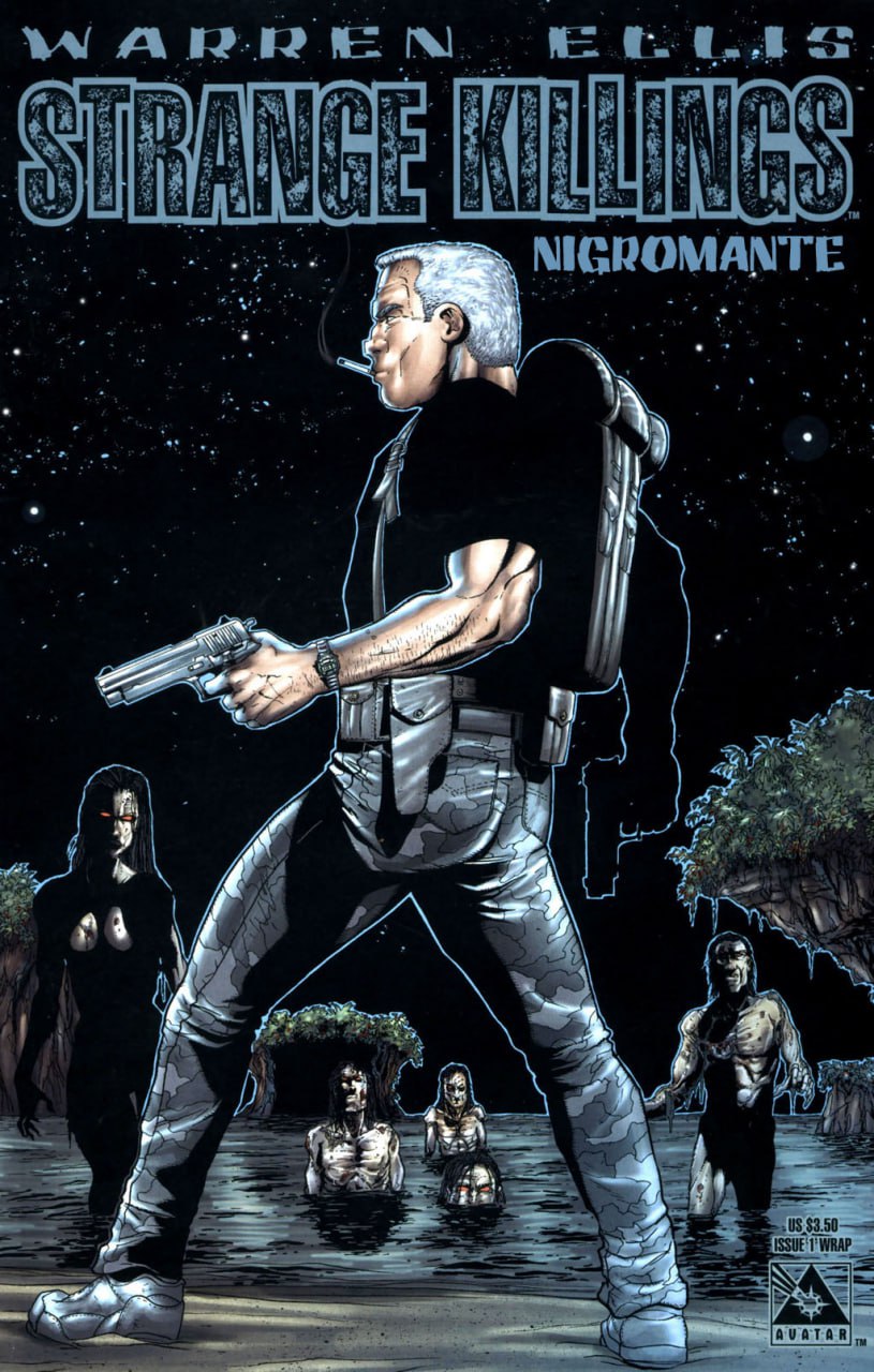 Portada ampliada de STRANGE KILLINGS NIGROMANTE