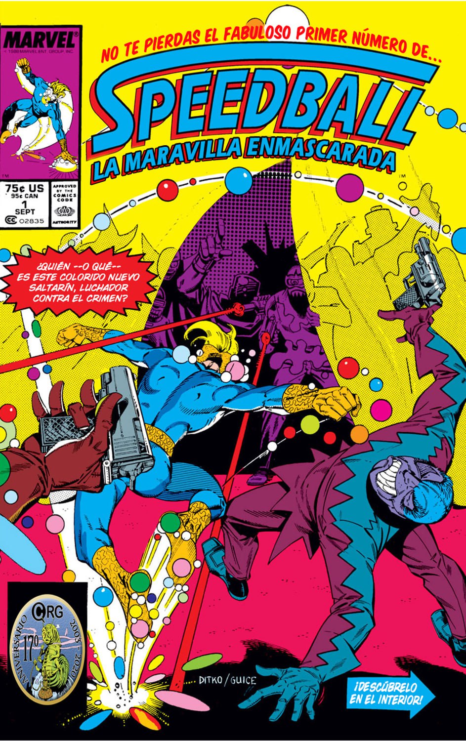 Portada ampliada de SPEEDBALL LA MARAVILLA EN MAS CARADA