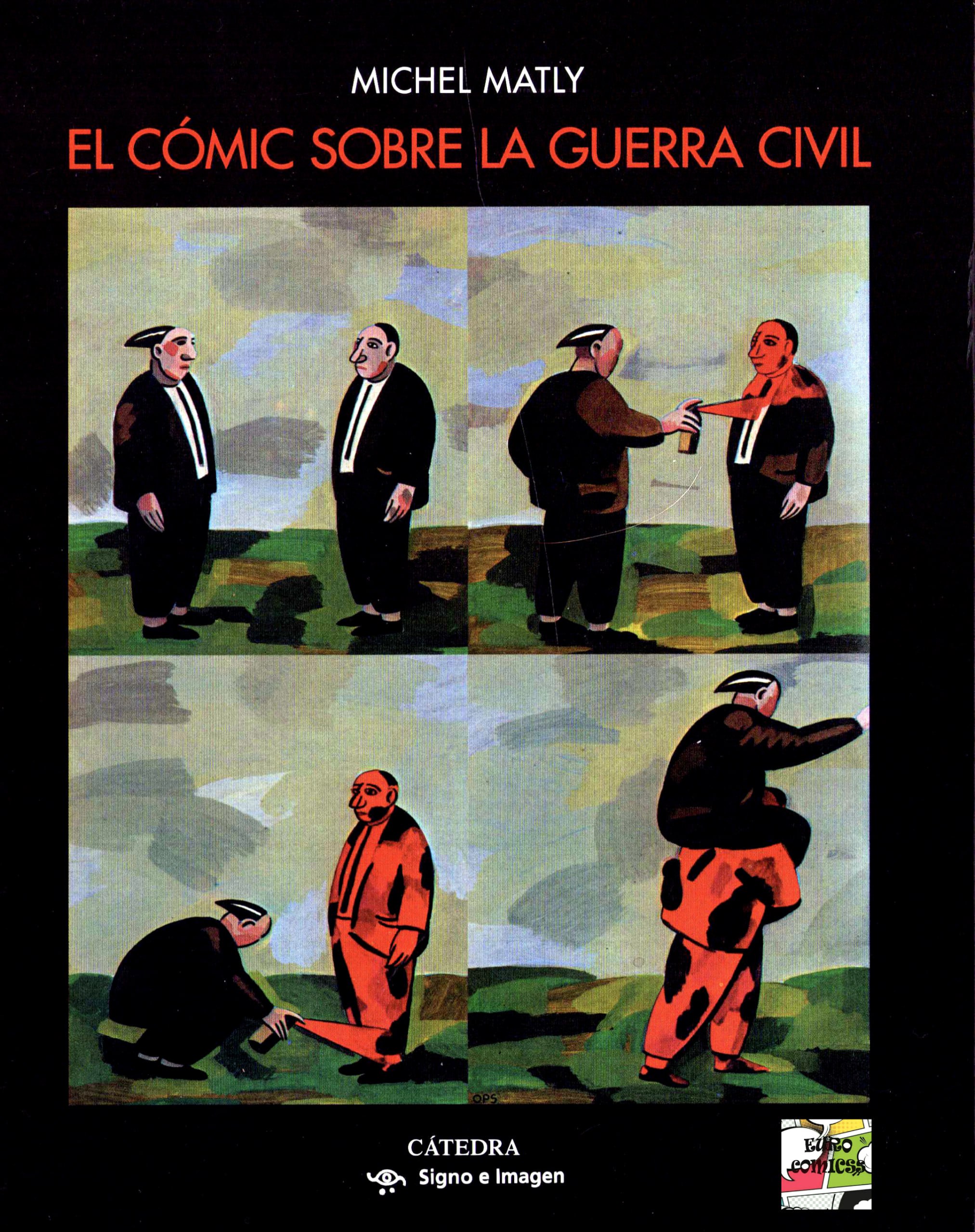 Portada ampliada de EL CÓMIC SOBRE LA GUERRA CIVIL