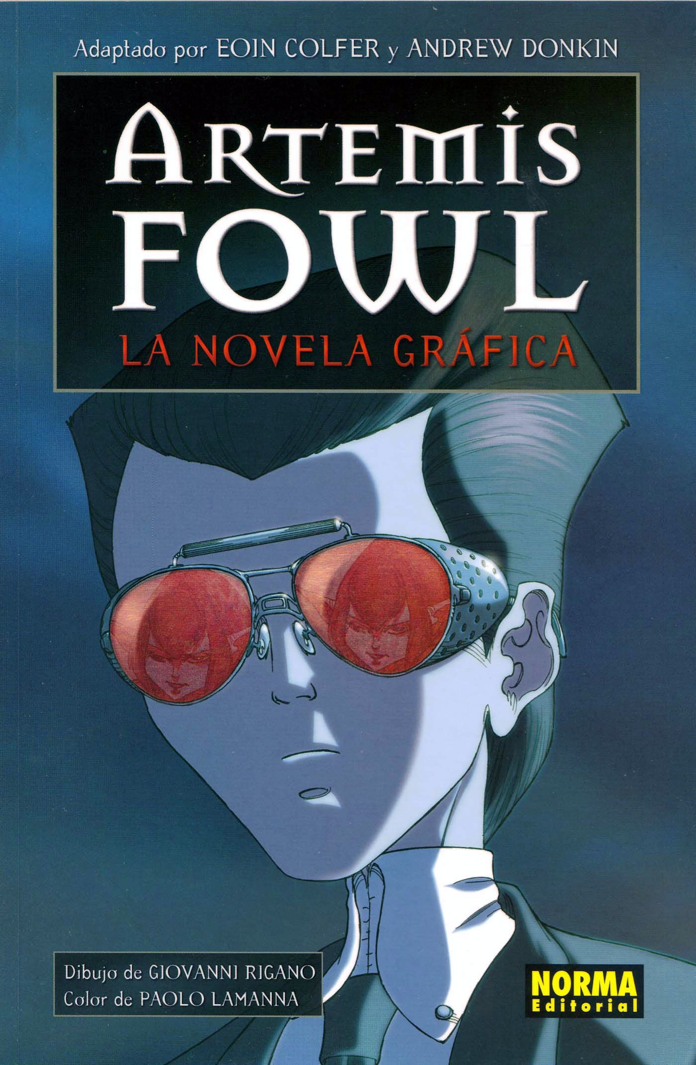Portada ampliada de ARTEMIS FOWL LA NOVELA GRAFICA