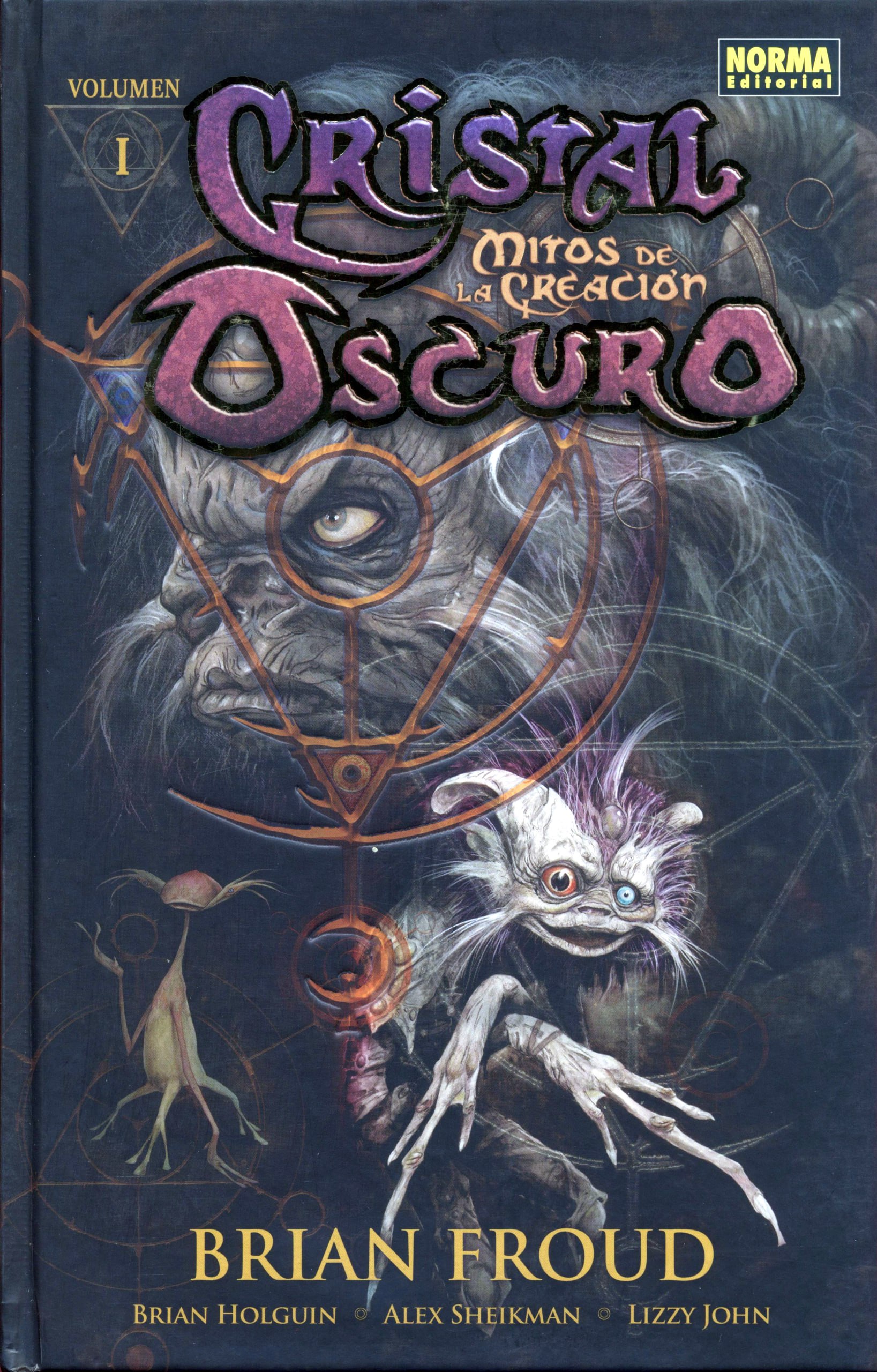 Portada ampliada de Cristal Oscuro Mitos de la Creacion