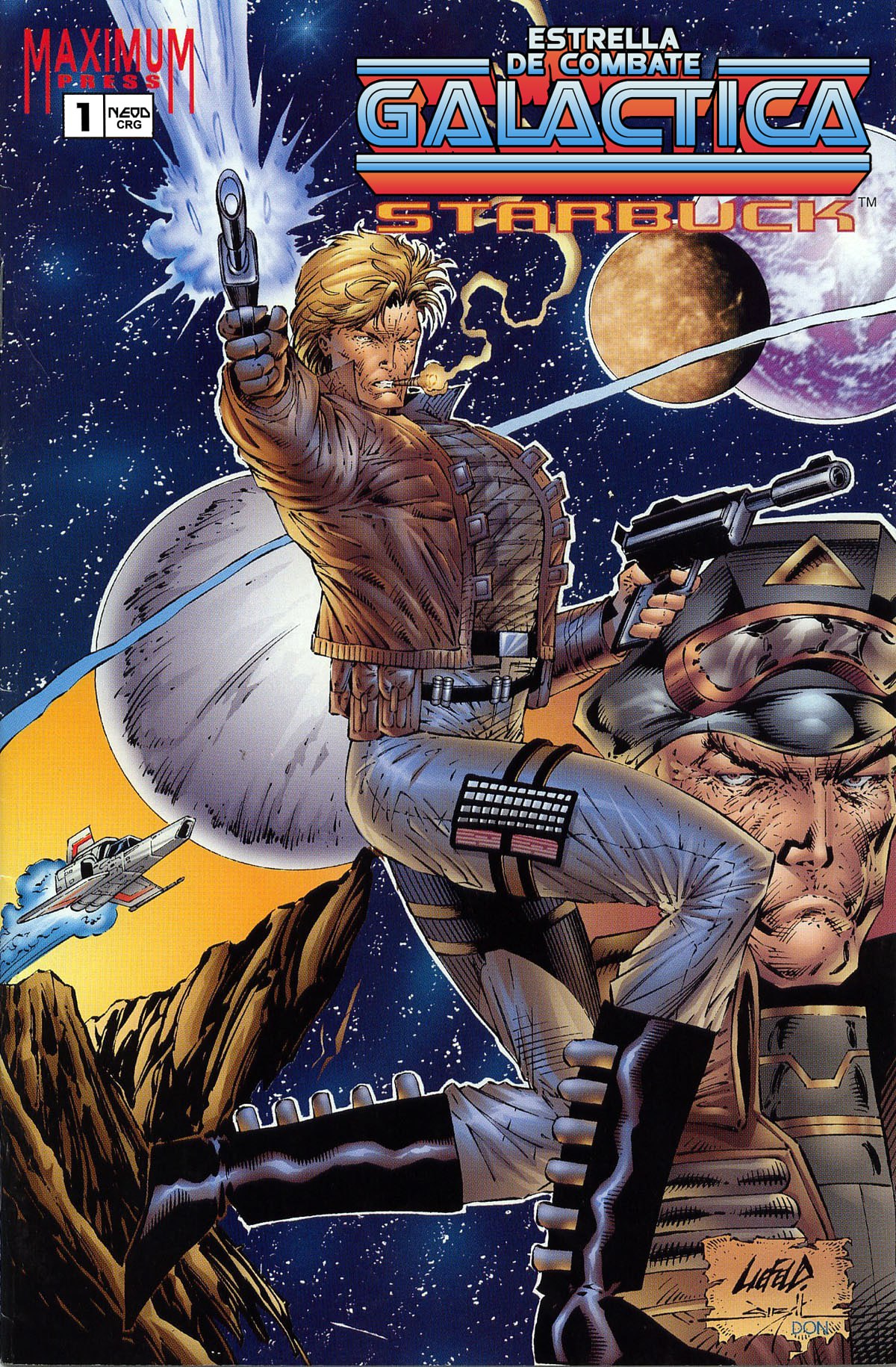 Portada ampliada de Galactica starbuck