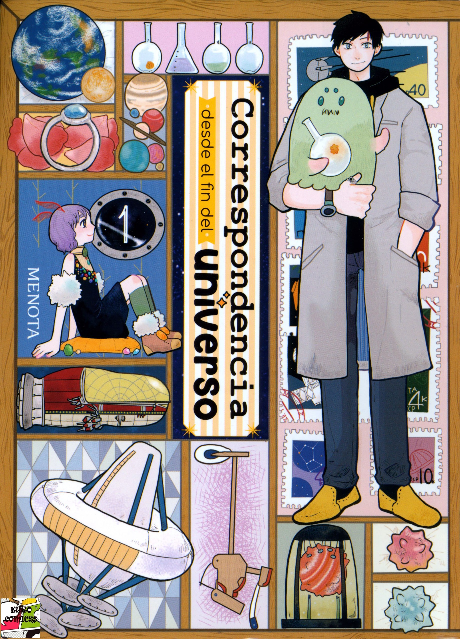 Portada ampliada de Correspondencia desde el fin del universo