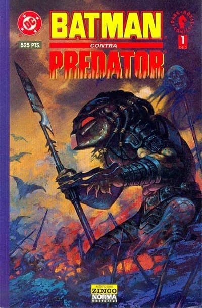 Portada ampliada de BATMAN CONTRA PREDATOR