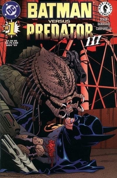 Portada ampliada de BATMAN VERSUS PREDATOR