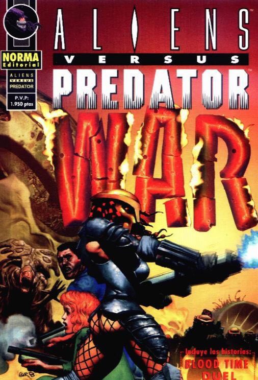 Portada ampliada de ALIENS VERSUS PREDATOR WAR
