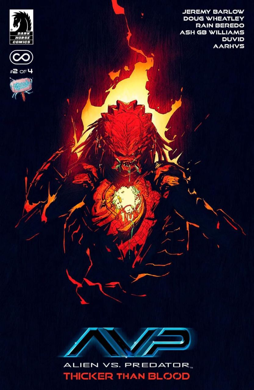 Portada ampliada de ALIEN VS. PREDATOR. THICKER THAN BLOOD