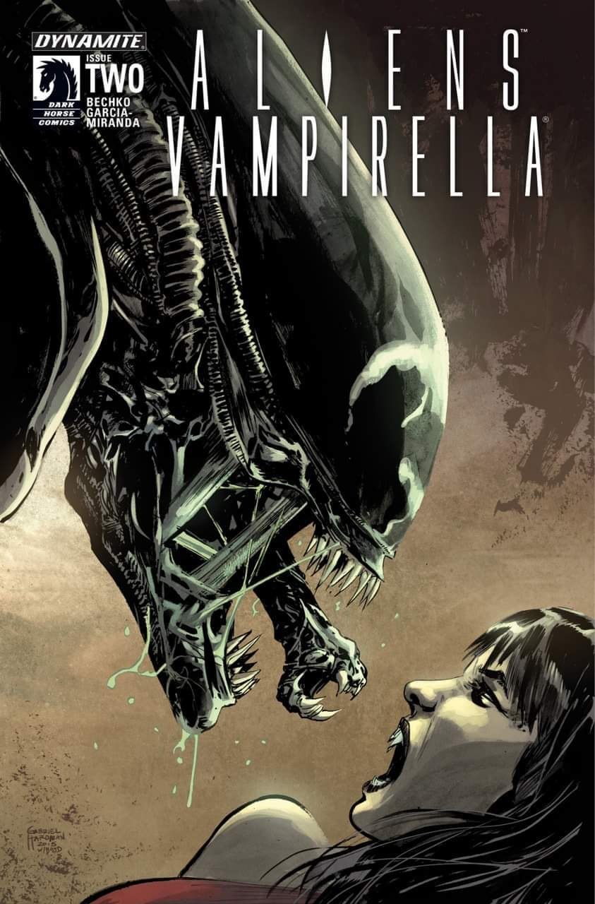 Portada ampliada de ALIENS VAMPIRELLA