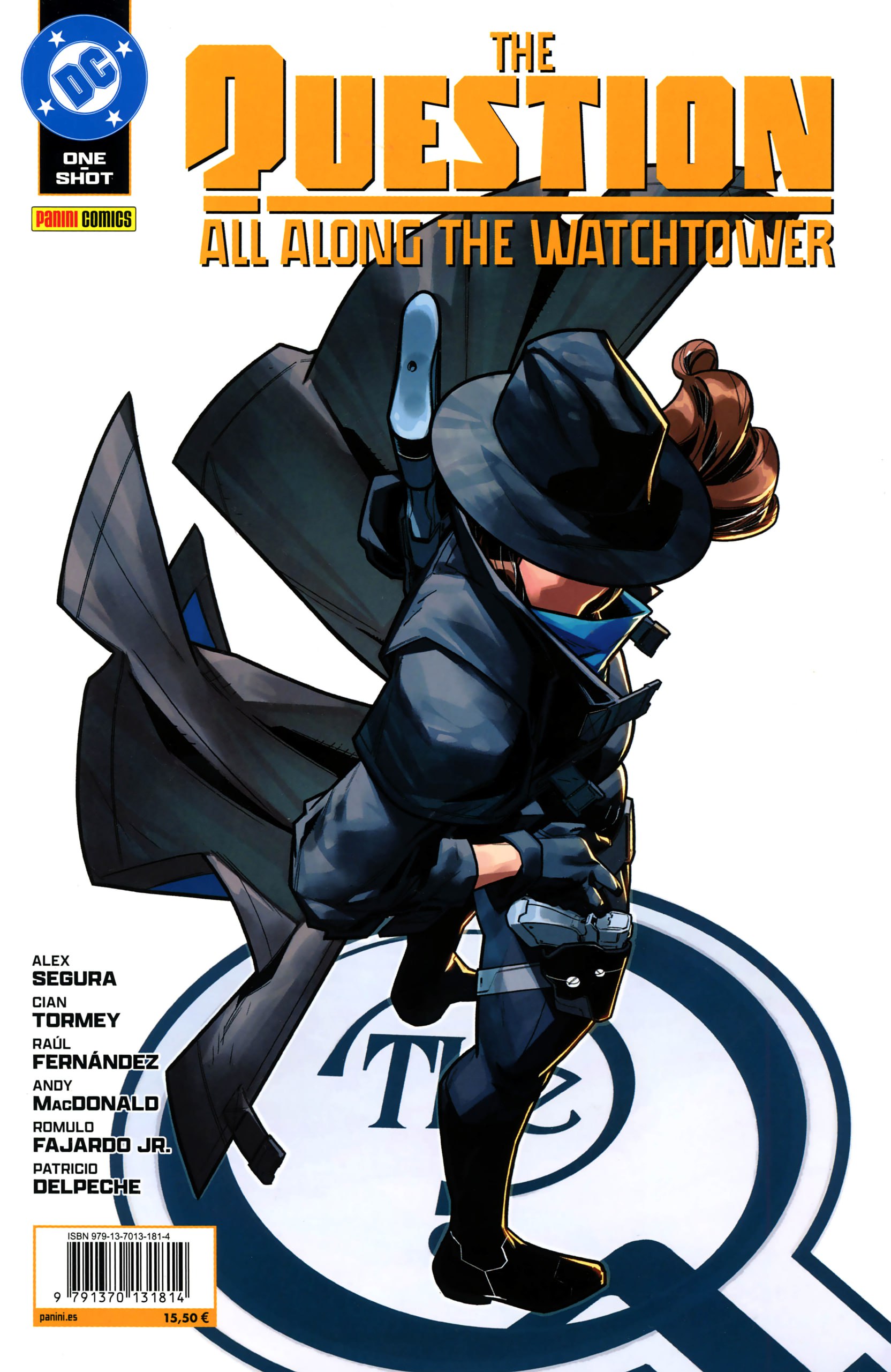 Portada ampliada de THE QUESTION ALL ALONG THE WATCHTOWER