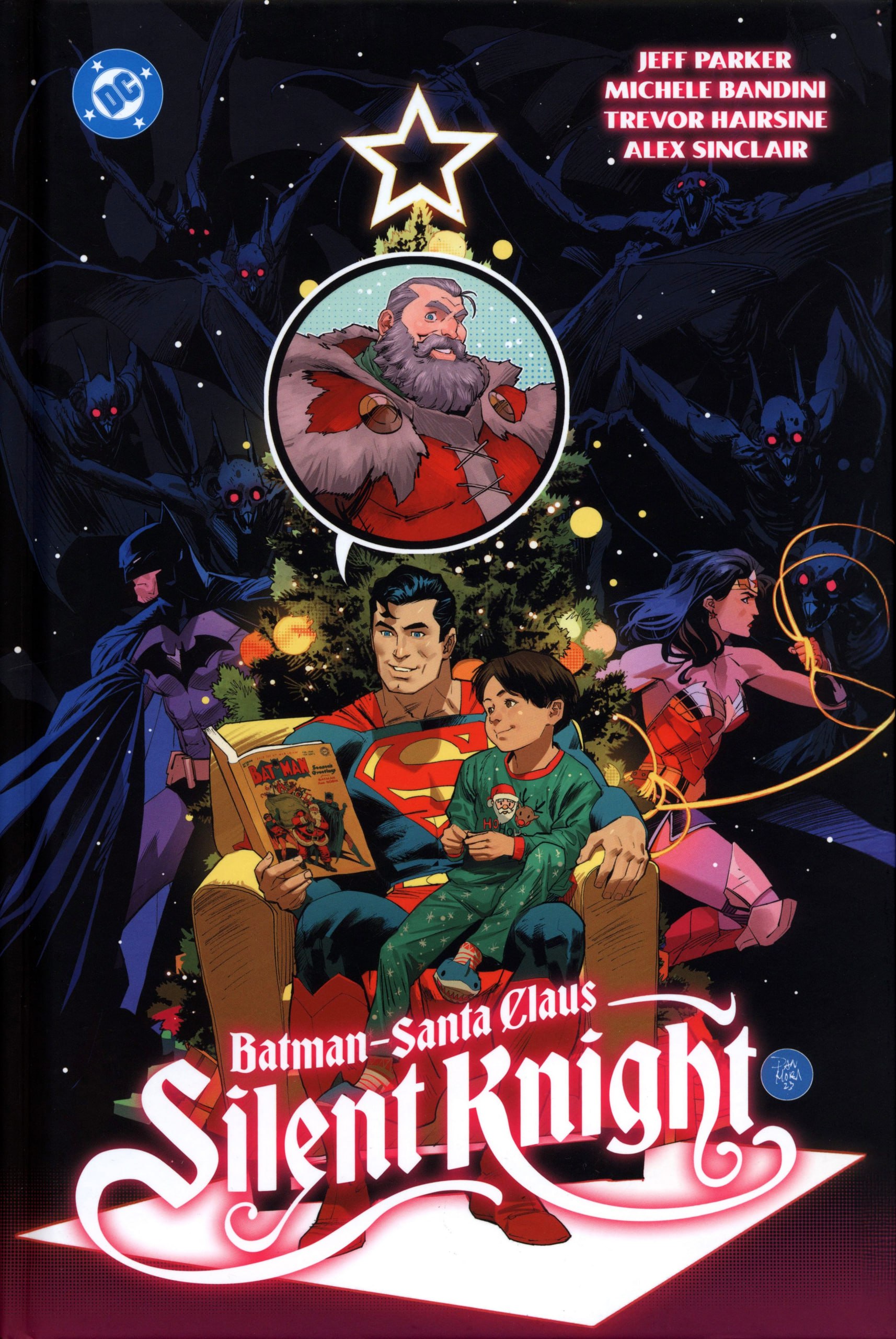 Portada ampliada de Batman-Santa Claus Silent Knight