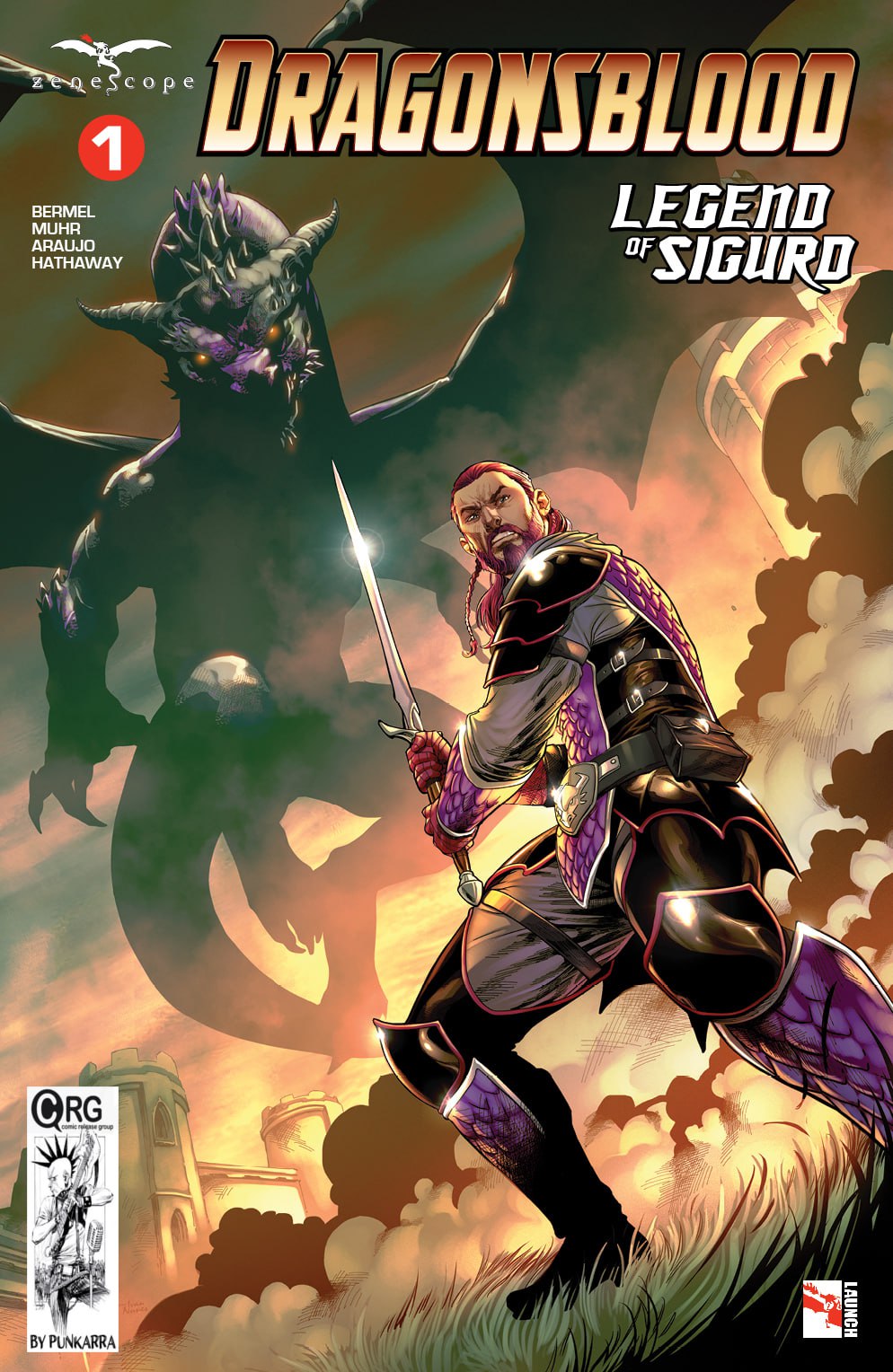 Portada ampliada de DRAGOnsblood LEGEND OF SIGURD