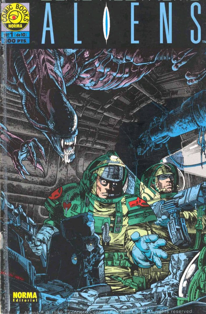 Portada ampliada de ALIENS