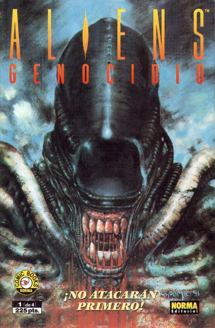 Portada ampliada de ALIENS GENOCIDIO