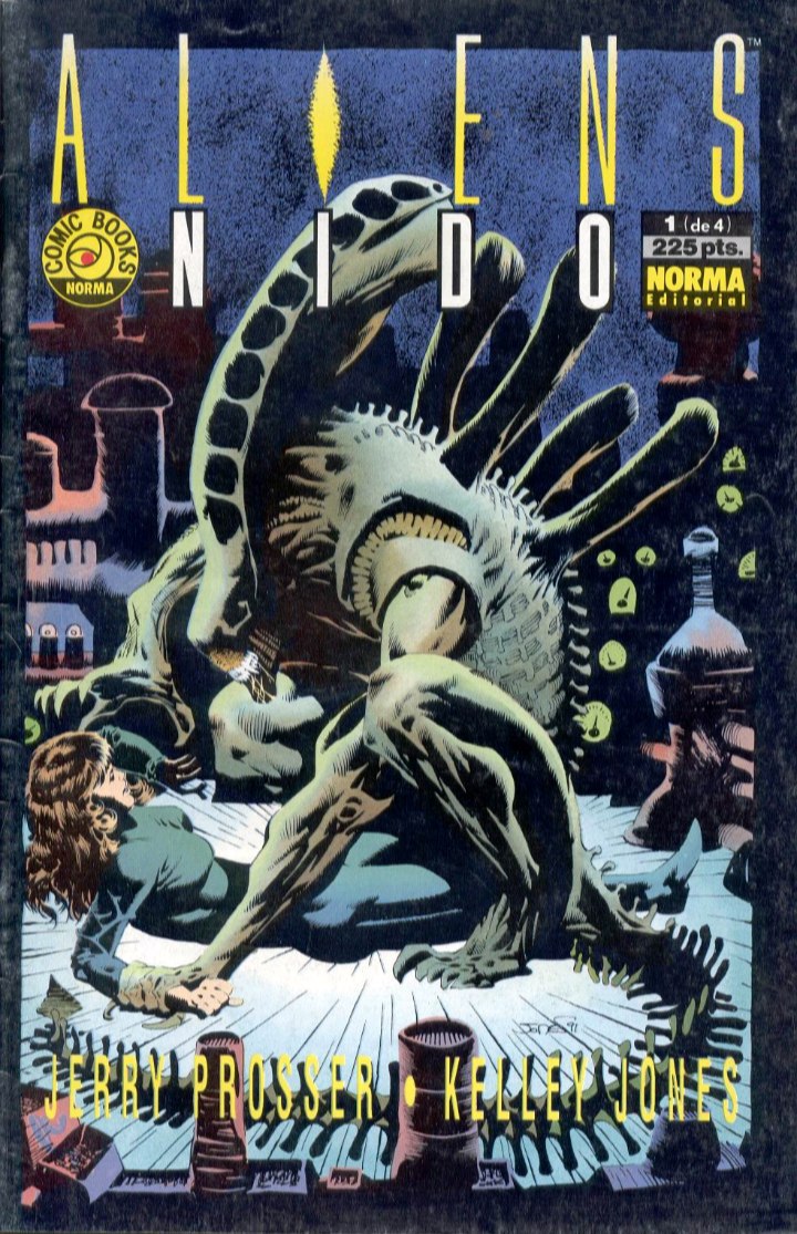 Portada ampliada de ALIENS vs NIDO