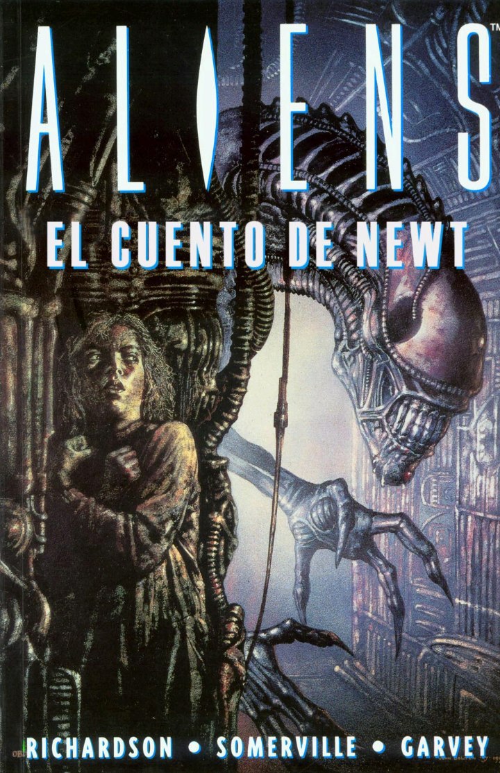 Portada ampliada de ALIENS EL CUENTO DE NEWT