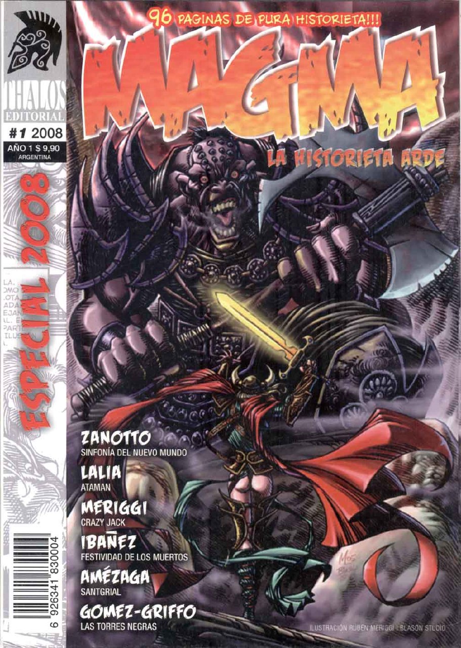 Portada ampliada de MAGMA LA HISTORIATA ARDE