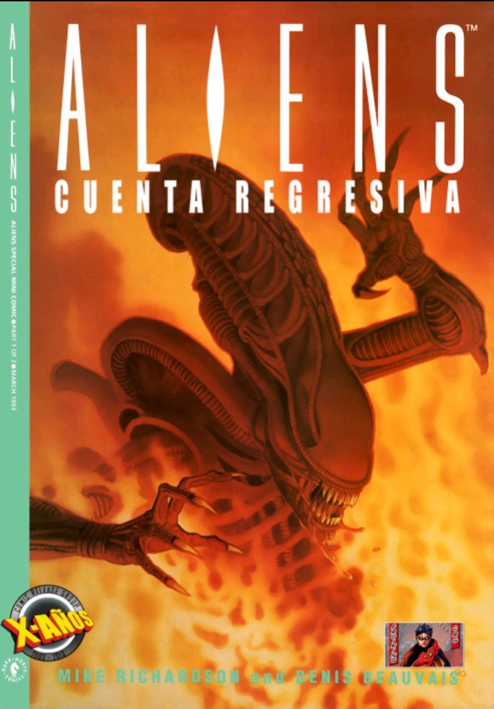 Portada ampliada de ALIENS CUENTA REGRESIVA