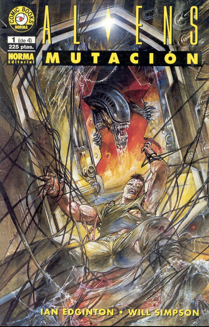 Portada ampliada de ALIENS MUTACIÓN