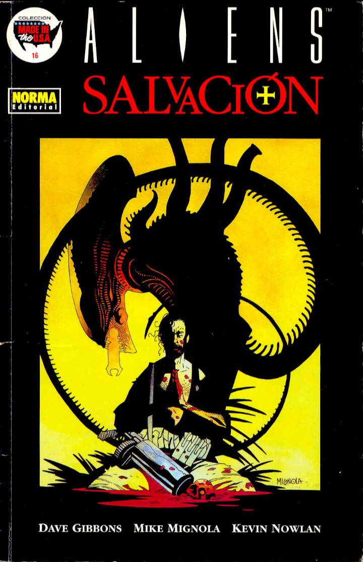 Portada ampliada de ALIENS SALVACION