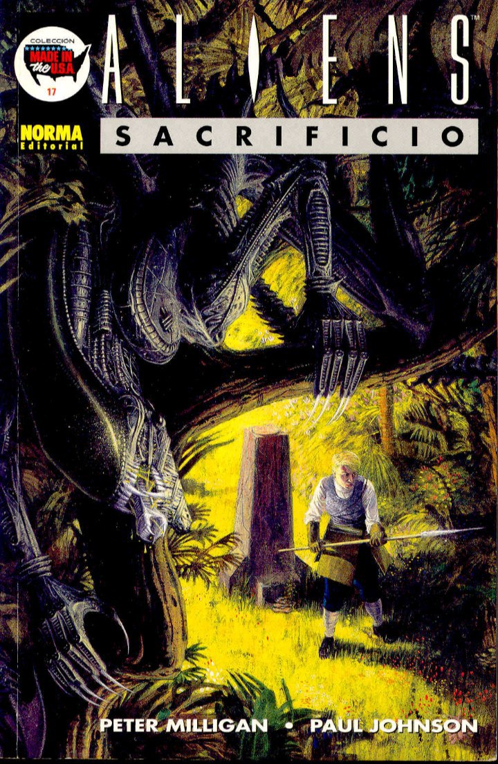 Portada ampliada de ALIENS SACRIFICIO