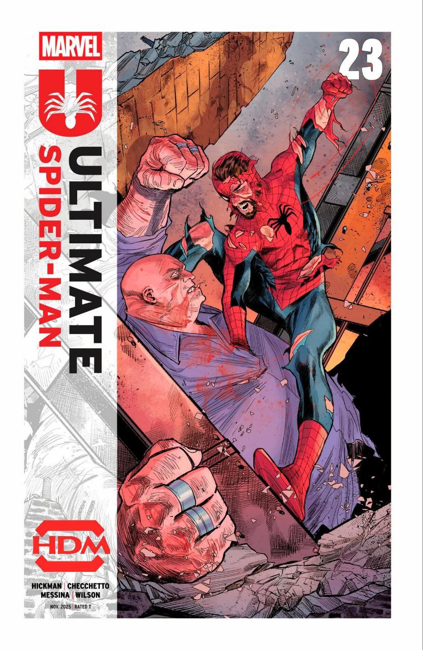 Portada ampliada de ULTIMATE SPIDER-MAN 23