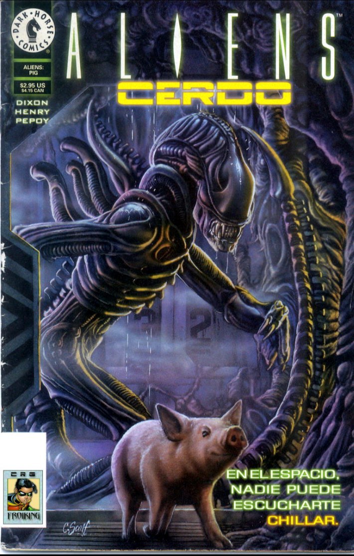 Portada ampliada de ALIENS CERDO