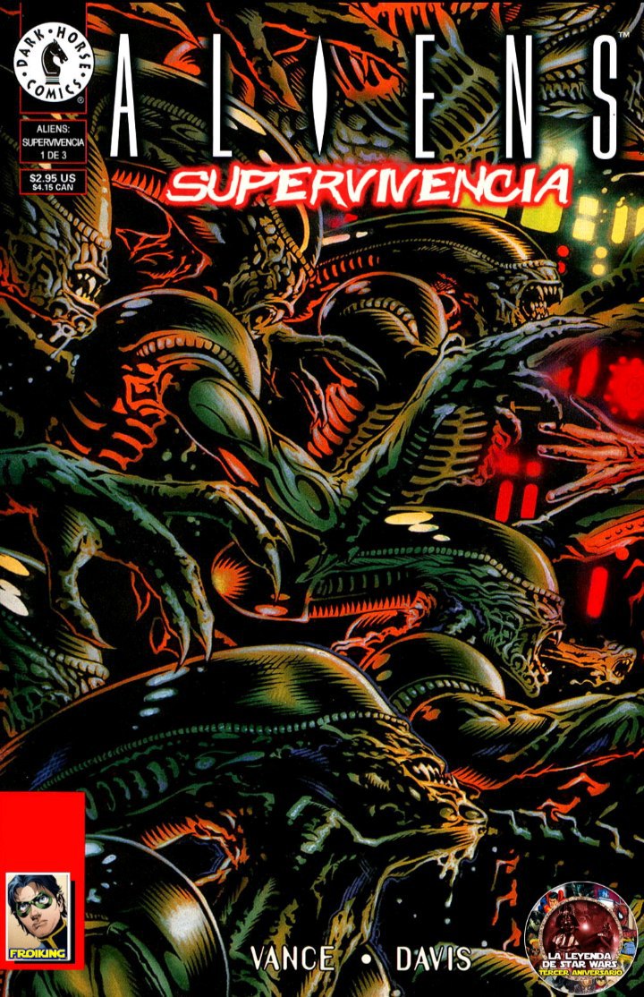Portada ampliada de ALIENS SUPERVIVENCIA