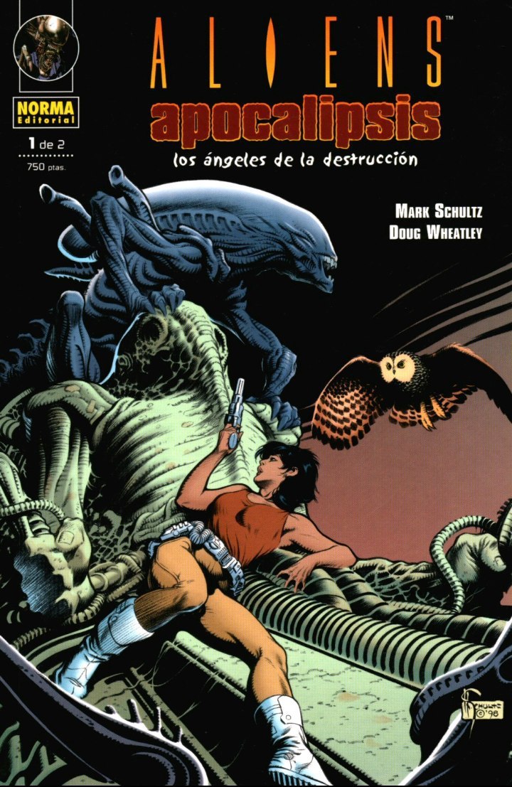 Portada ampliada de ALIENS apocalipsis los angeles de la destruccion