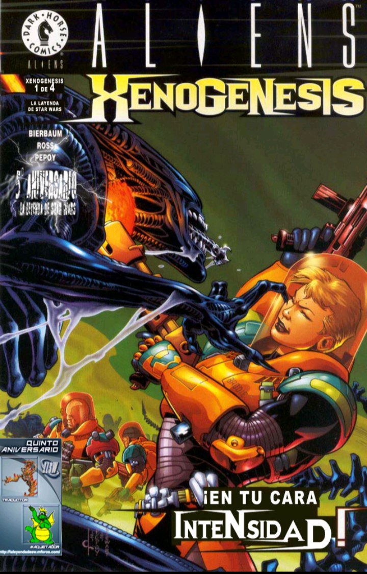 Portada ampliada de ALIENS HENOGENESIS