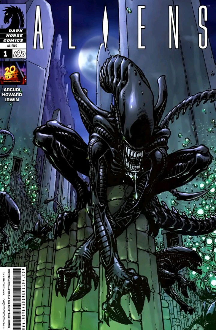 Portada ampliada de ALIENS