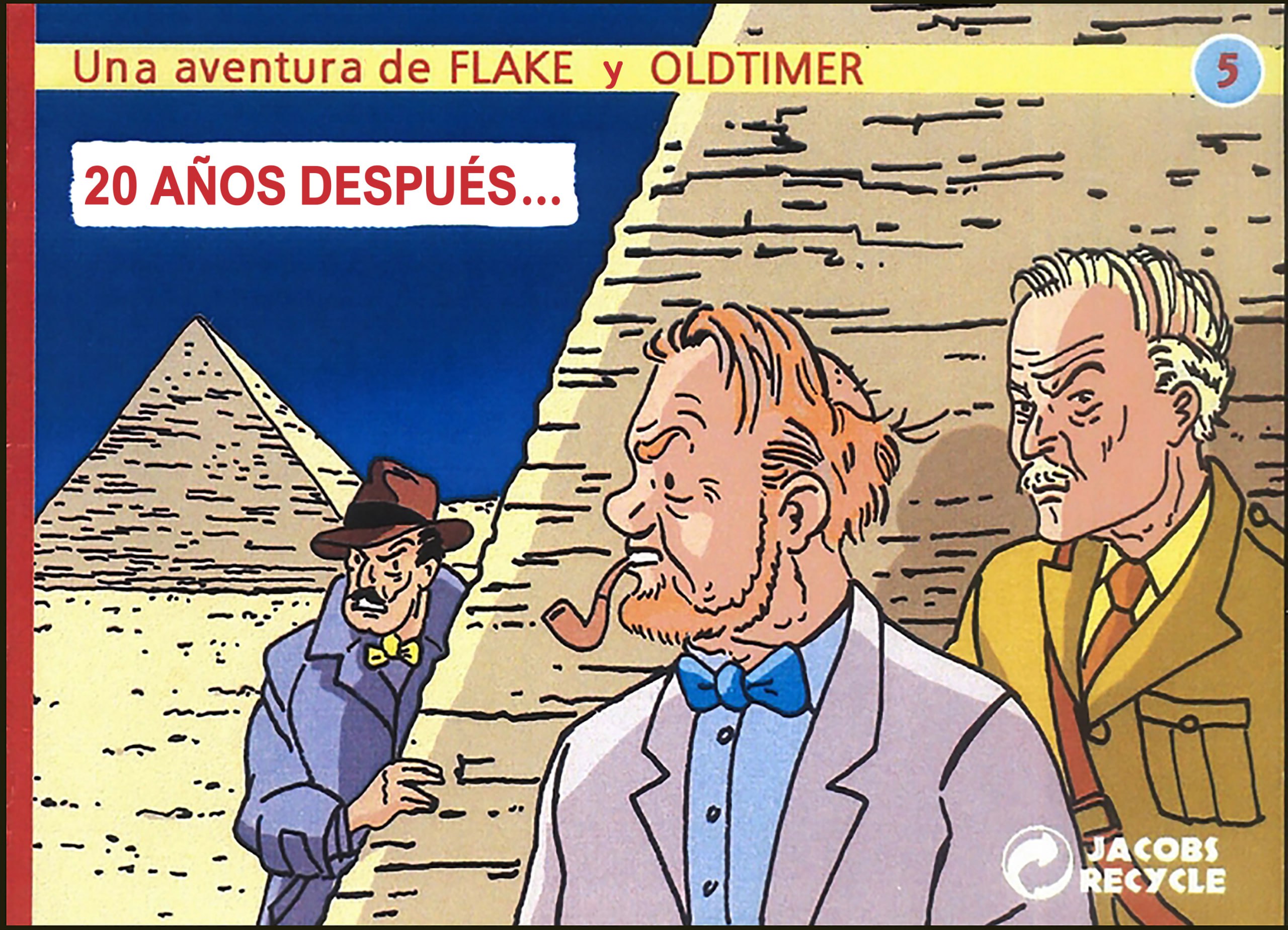 Portada ampliada de Una aventura de FLAKE y OLDTIMER