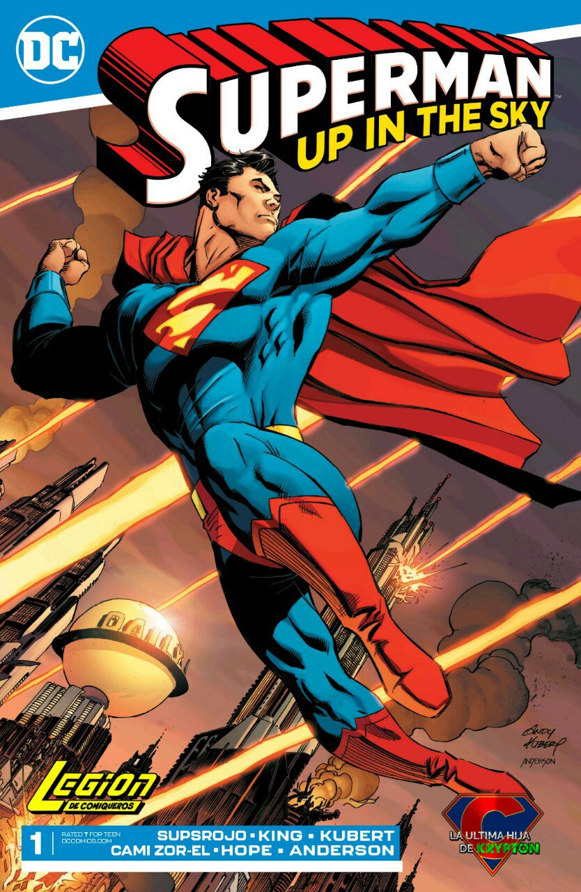 Portada ampliada de SUPERMAN UP IN THE SKY