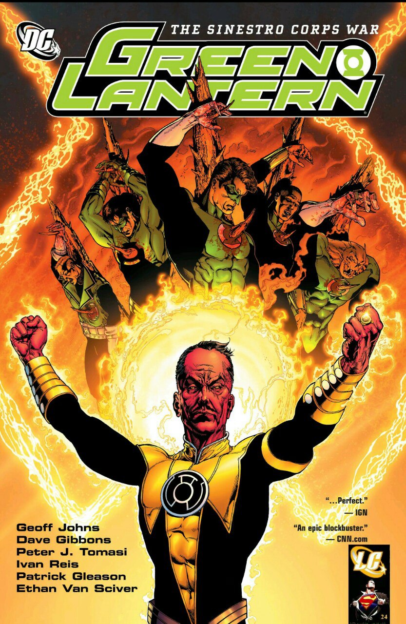 Portada ampliada de GREEN LANTERN THE SINESTRO CORPS WAR