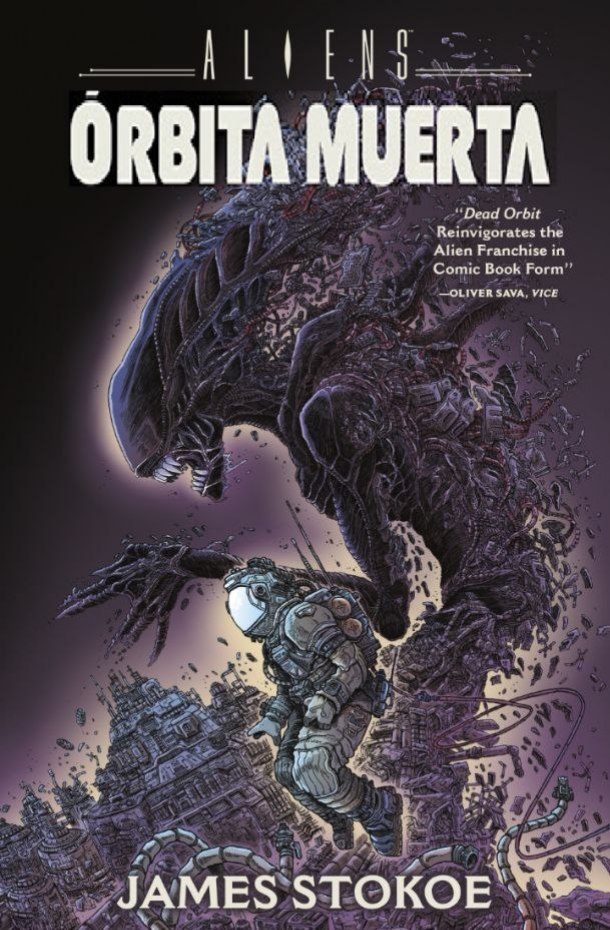 Portada ampliada de ALIENS ÓRBITA MUERTA