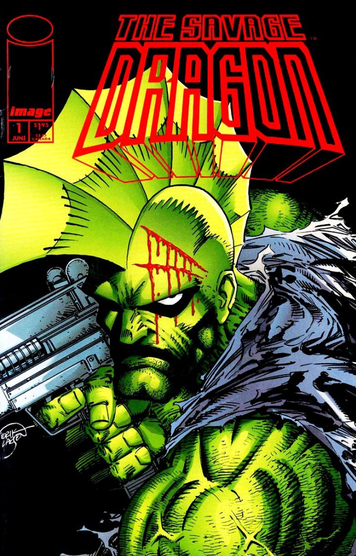Portada ampliada de THE SAVAGE DRAGON