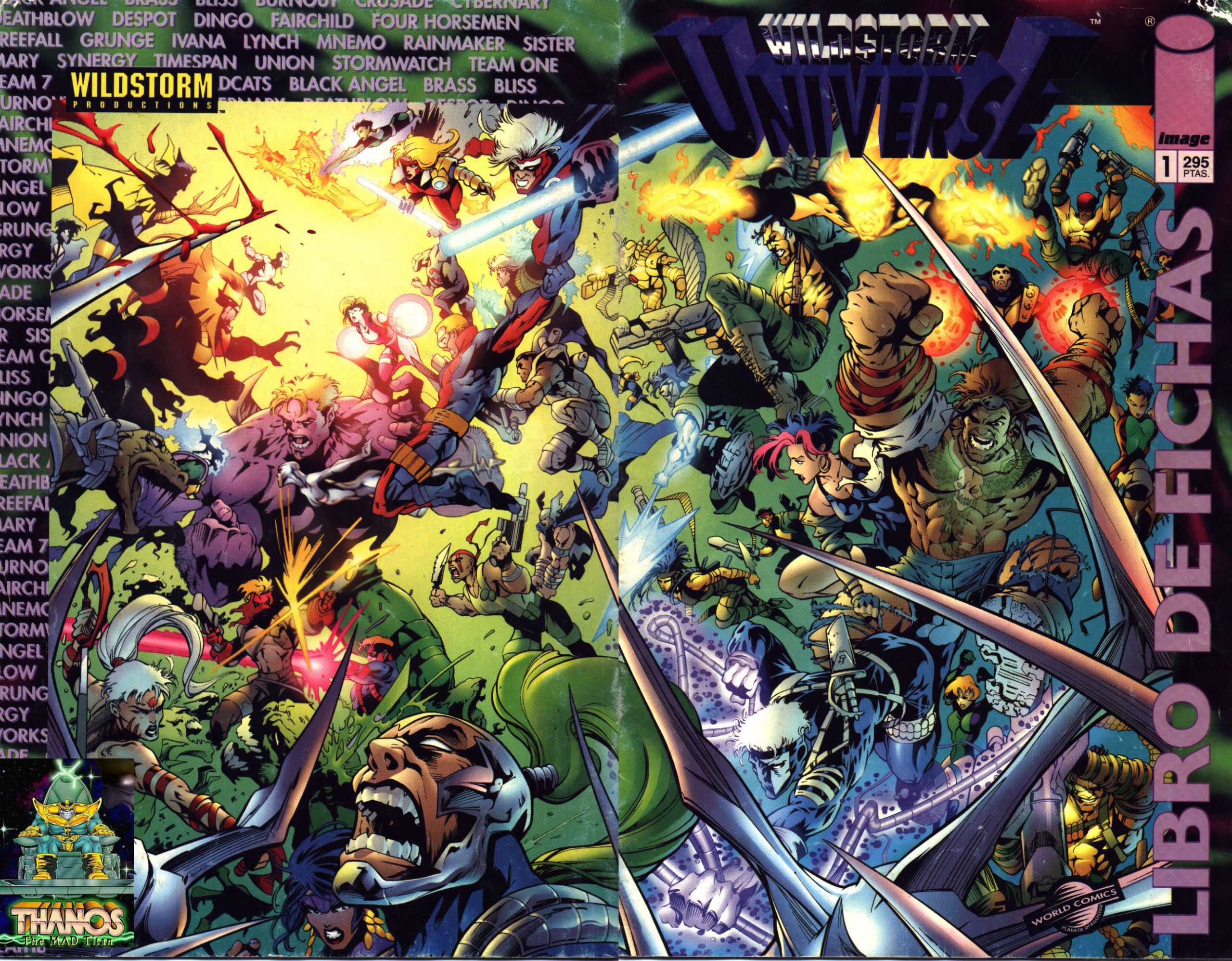 Portada ampliada de Wildstorm Universe - Libro de fichas