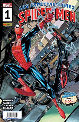 Portada ampliada de LOS ESPECTACULARES SPIDER-MEN