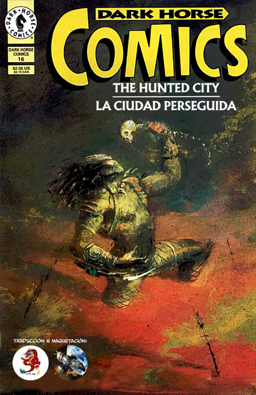 Portada ampliada de THE HUNTED CITY LA CIUDAD PERSEGUIDA