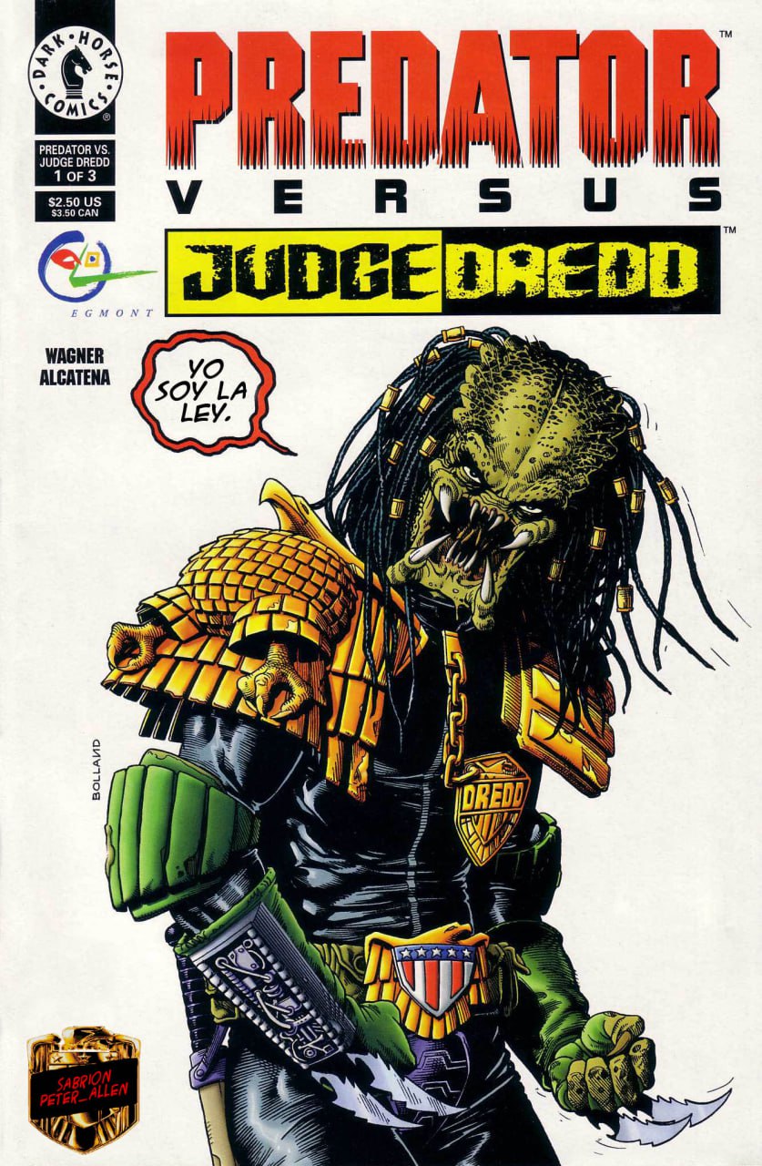 Portada ampliada de PREDATOR VERSUS JUDGE DREDD