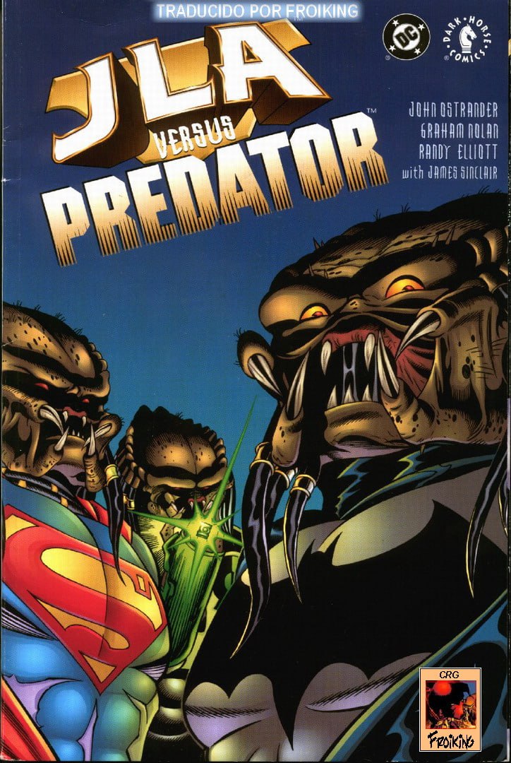 Portada ampliada de JLA versus PREDATOR