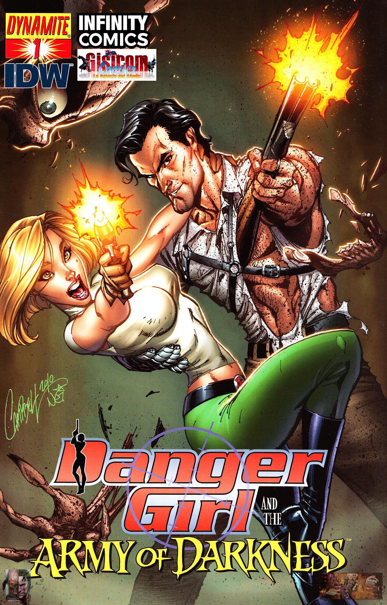 Portada ampliada de Danger Girl and the Army of Darkness