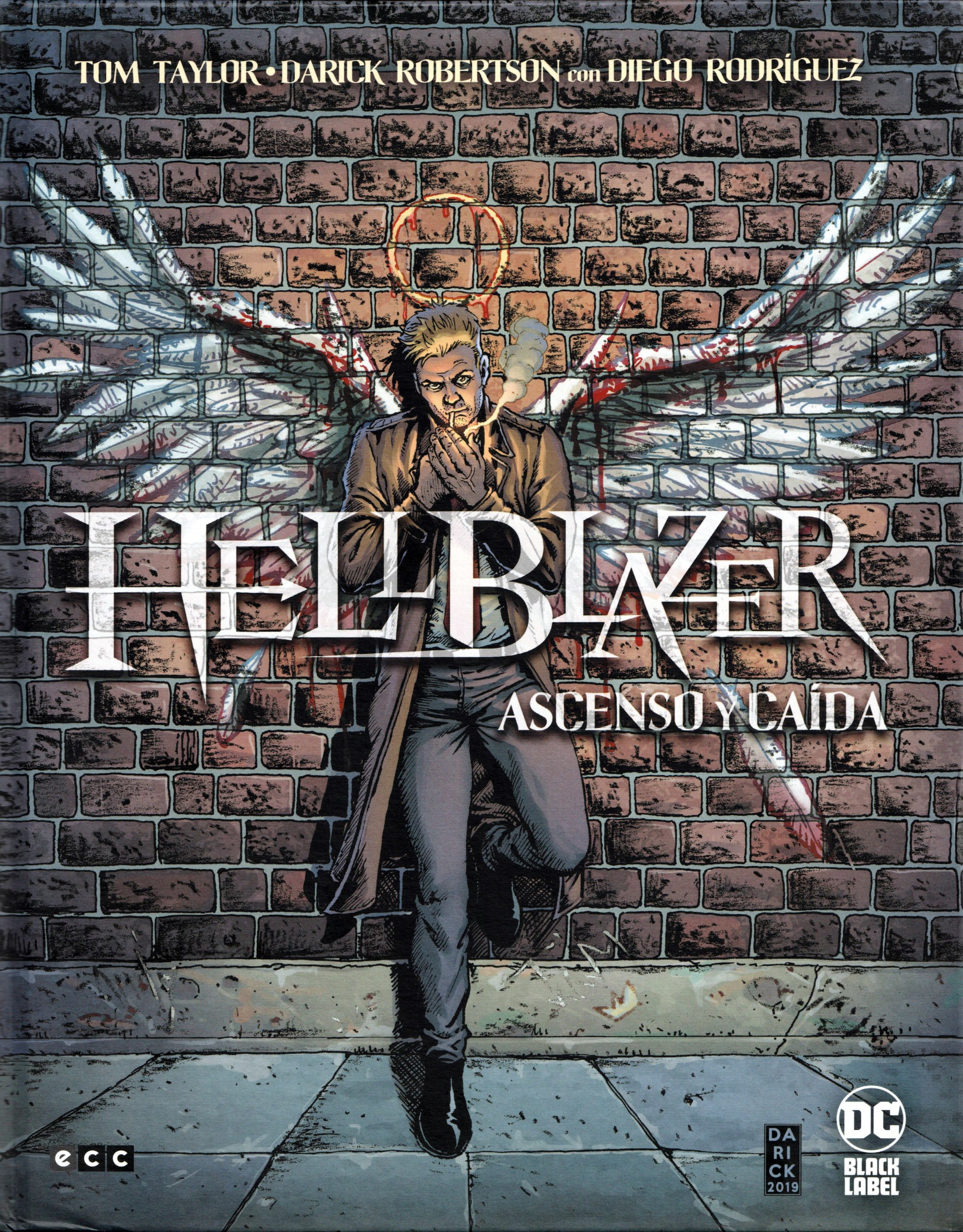 Portada ampliada de Hellblazer Ascenso y Caida